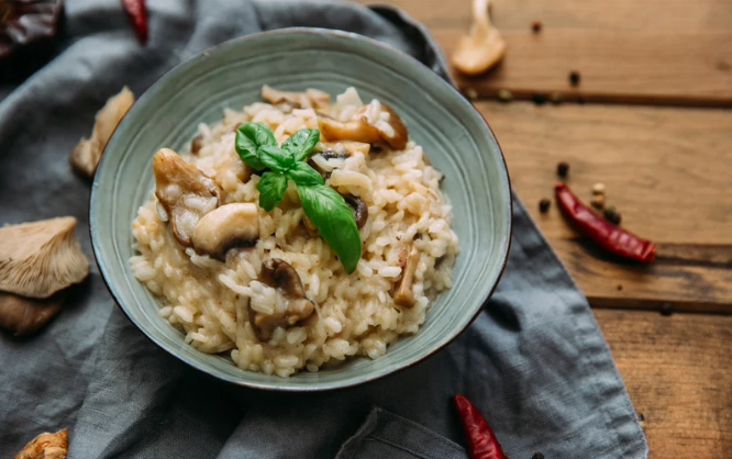 Risotto aux champignons… et biltong, façon Monsieur Biltong
