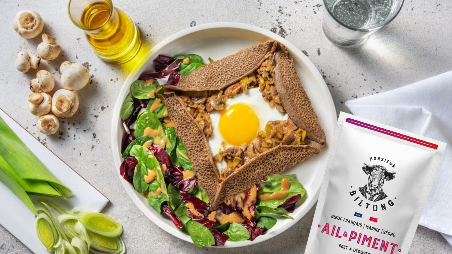 La galette bretonne rencontre l’Afrique du Sud : une recette express au biltong