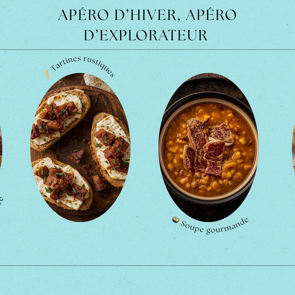 Apéro d’hiver, apéro d’explorateur ❄️🍖