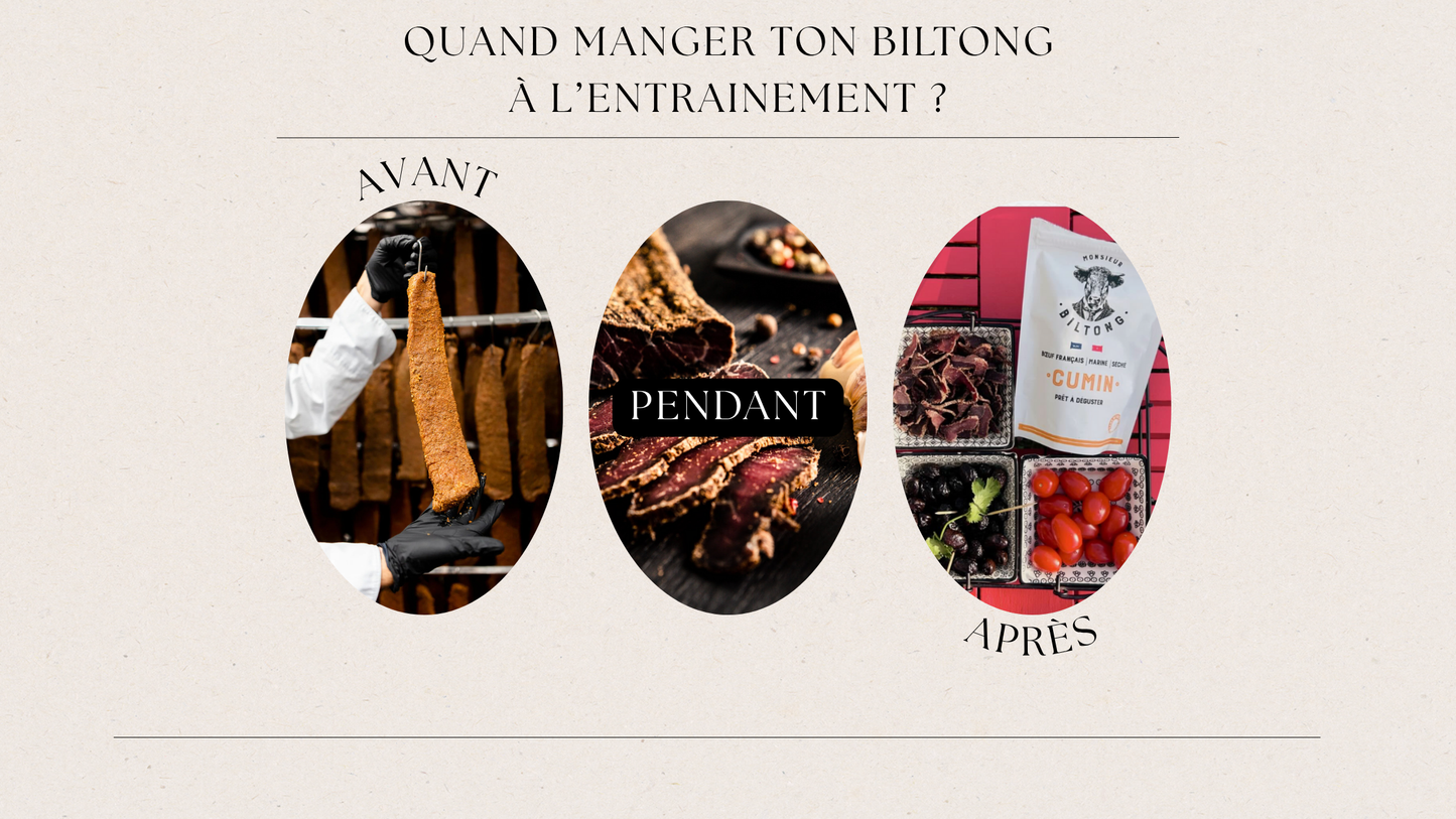 Avant ou après l’entraînement ? Quand manger ton biltong 💪