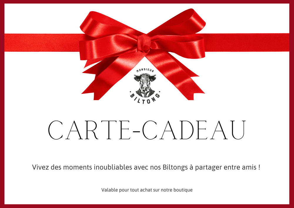 Carte Cadeau Monsieur Biltong