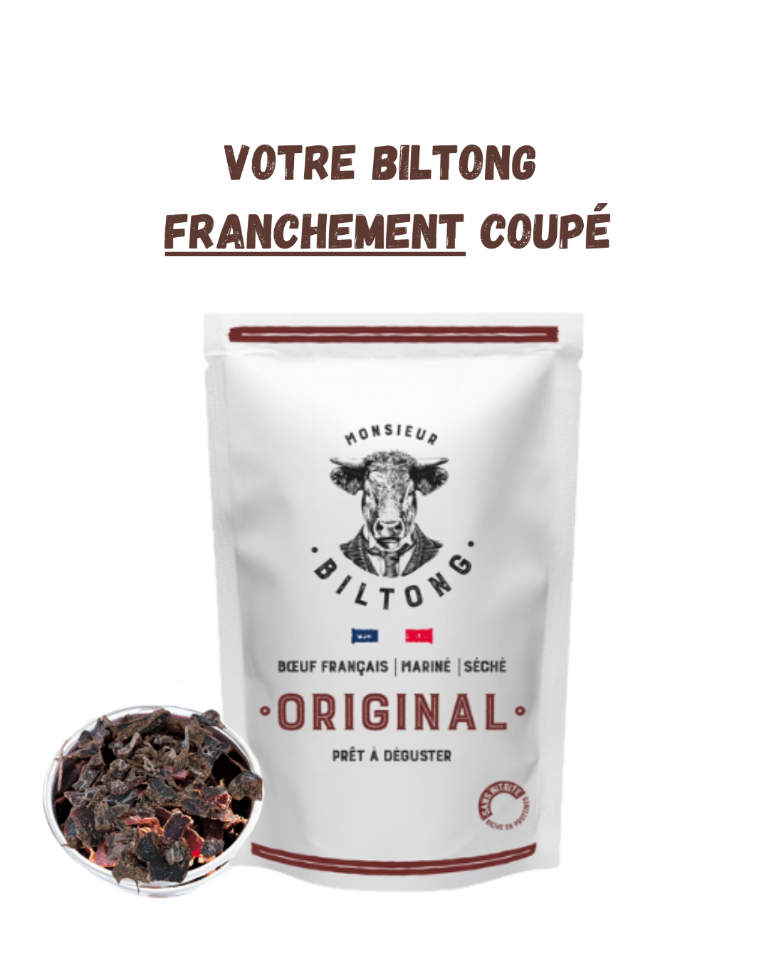 
                  
                    Biltong édition franchement coupé
                  
                