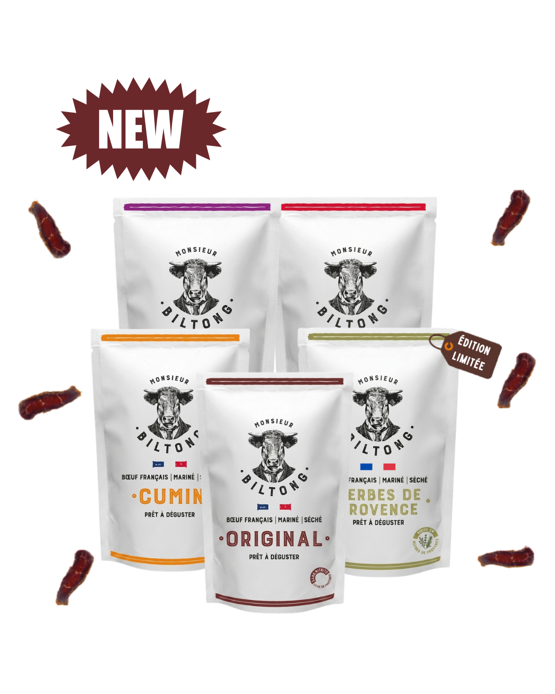 
                  
                    NOUVEAU Pack découverte du biltong avec 5 saveurs
                  
                