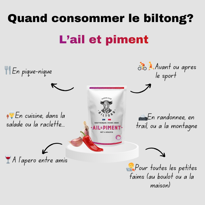 
                  
                    Biltong à l'ail et au piment de Cayenne
                  
                