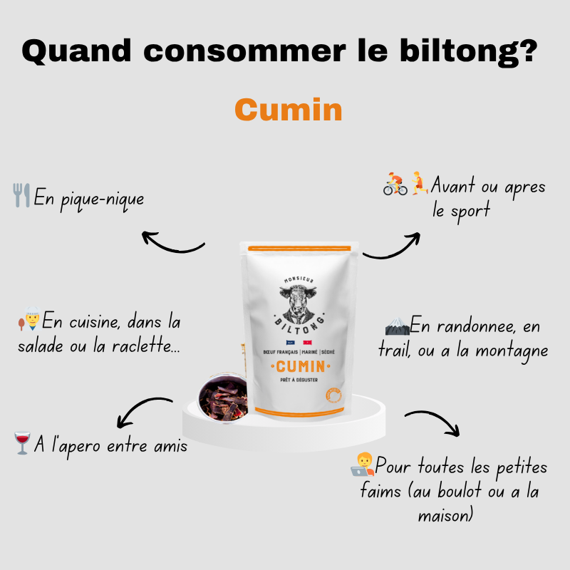 
                  
                    Biltong au cumin
                  
                